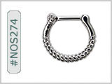 #NOS274 Septum Nose Jewelry: Rope THUMBNAIL