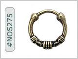 #NOS275 Septum Nose Jewelry Crown THUMBNAIL