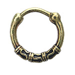 #NOS277 Septum Nose Jewelry: Crown Burnished MAIN
