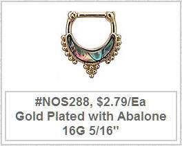 #NOS288 Abalone Gold Plated MAIN