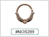 #NOS289 Gold Plated Leaves Gem THUMBNAIL