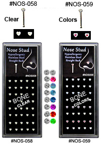 NOS-058 NOS-059Micro-Heart with Gems THUMBNAIL