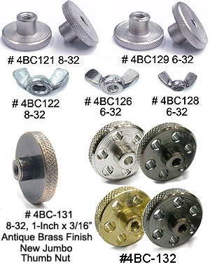 Knurled & Winged Finger Nuts # 4bc120 MAIN
