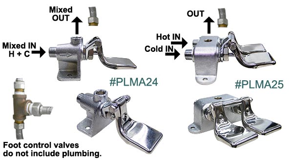 Foot Control Water Mixing Valve