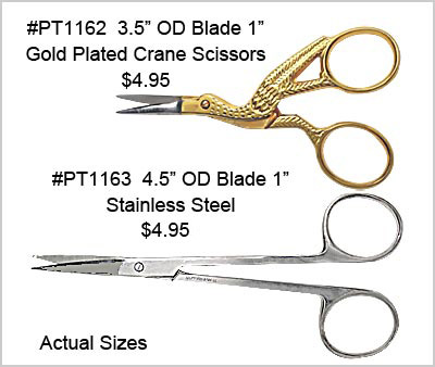 PT1162 PT1163 Scissors Swan, Detailing MAIN