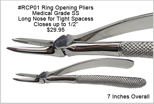 Large Stainless Ring Closing Pliers