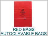 Red Bags, Hazard Waste. Autoclavable Bags THUMBNAIL