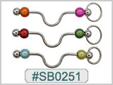SB0251, Ear Project Industrial Bars with Beads and Hoop MAIN