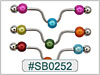 SB0252 Ear Project Industrial Bars with Beads THUMBNAIL