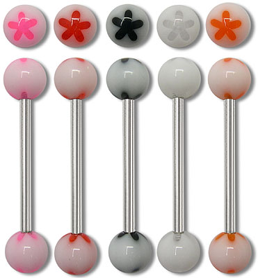 SB2060 Small FLower Ball Barbell MAIN