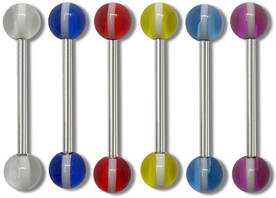 SB2063 White Stripe Barbells MAIN