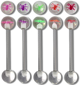 SB2612 UV Spider Ball Barbell MAIN