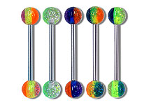 SB3124 Glitter Multi-Color Barbells THUMBNAIL