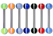 SB3126 UV Ball Barbells 14 Gauge 3/4" THUMBNAIL