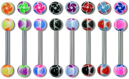 SB3129 UV Ball Barbells 14 Gauge 3/4" MAIN