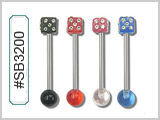 SB03200 Gem Dice Barbells THUMBNAIL