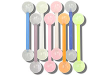SB4317 Glow in the Dark Ball Flex Bar UV Barbell THUMBNAIL
