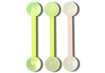 SB4318 Glow in the Dark Ball UV VFlex Bar Barbell THUMBNAIL