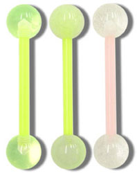 SB4318 Glow in the Dark Ball UV VFlex Bar Barbell MAIN
