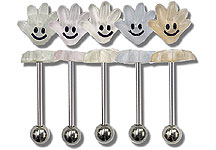 SB5170 Smiley Happy Hand Barbell THUMBNAIL