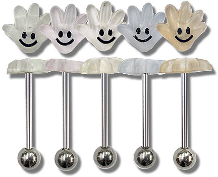SB5170 Smiley Happy Hand Barbell MAIN
