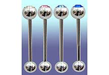 SB5300 14 Gauge 3/4" Gem Barbell THUMBNAIL