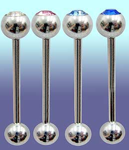 SB5300 14 Gauge 3/4" Gem Barbell MAIN