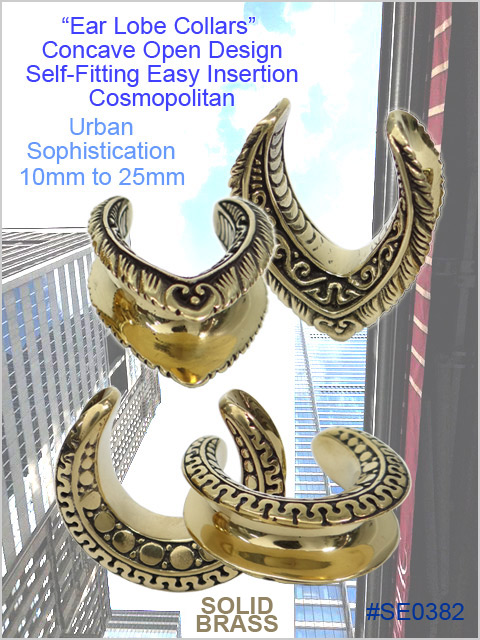 SE0382, Ear Lobe Brass Collars MAIN