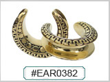 SE0382, Ear Lobe Brass Collars THUMBNAIL