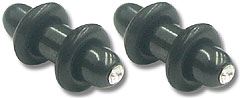 SE0472 Black TItanium with Clear Gem MAIN