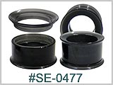 SE0477 Threaded Plastic Tunnels Black THUMBNAIL