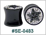SE0483, Multi-Gem Black Star plugs THUMBNAIL