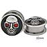 SE0663 Skull with Red Gem Eye Threaded Ear Tunnel SWATCH