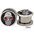 SE0663 Skull with Red Gem Eye Threaded Ear Tunnel SWATCH