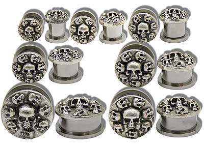 SE0670 Skulls Threaded Tunnels MAIN