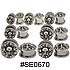 SE0670 Skulls Threaded Tunnels SWATCH