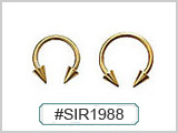 SIR1988 Gold Plated Spike Circular THUMBNAIL