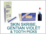 Skin Scribe, Gentian Violet, Toothpicks THUMBNAIL