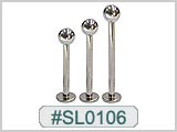 SL0106, SL14, 14G Long Length Labret Post MAIN