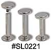 SL0221 14G Labret Internally Threaded with Disc THUMBNAIL