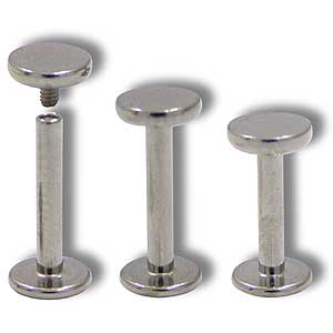 SL0221 14G Labret Internally Threaded with Disc MAIN