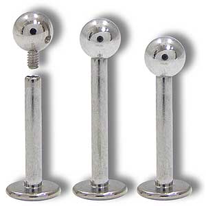 SL0223 16G Labret Internally Threaded with Ball MAIN