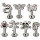 SL0229 Labret with Design Tops THUMBNAIL