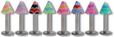 SL0272 Layered Color Spike UV Labret MAIN