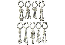 SN0116 Silver Nipple Clip-On THUMBNAIL
