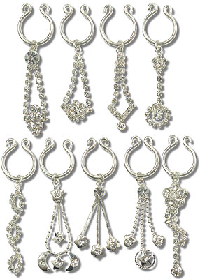 SN0117 Silver Nipple Clip-On MAIN