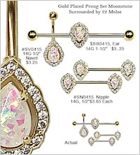SN0415 14G Gold Plated Resin Opal MAIN