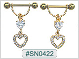 SN0422, GP Nipple Gem and Heart THUMBNAIL