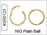 SR0123, 16G, Gold Plated CLICKER THUMBNAIL