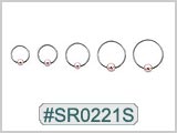 SR0221S, 17G Captive SS Ball Ring MAIN